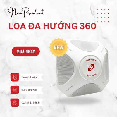 Âm thanh 360°: Giải pháp phủ đều khắp không gian từ Loa đa hướng Viettronics Thủ Đức