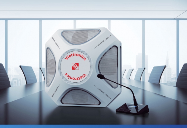 Viettronics Thủ Đức tiên phong ra mắt Giải pháp hệ thống âm thanh, loa đa hướng 360 – Bước tiến công nghệ cho không gian hội họp thông minh