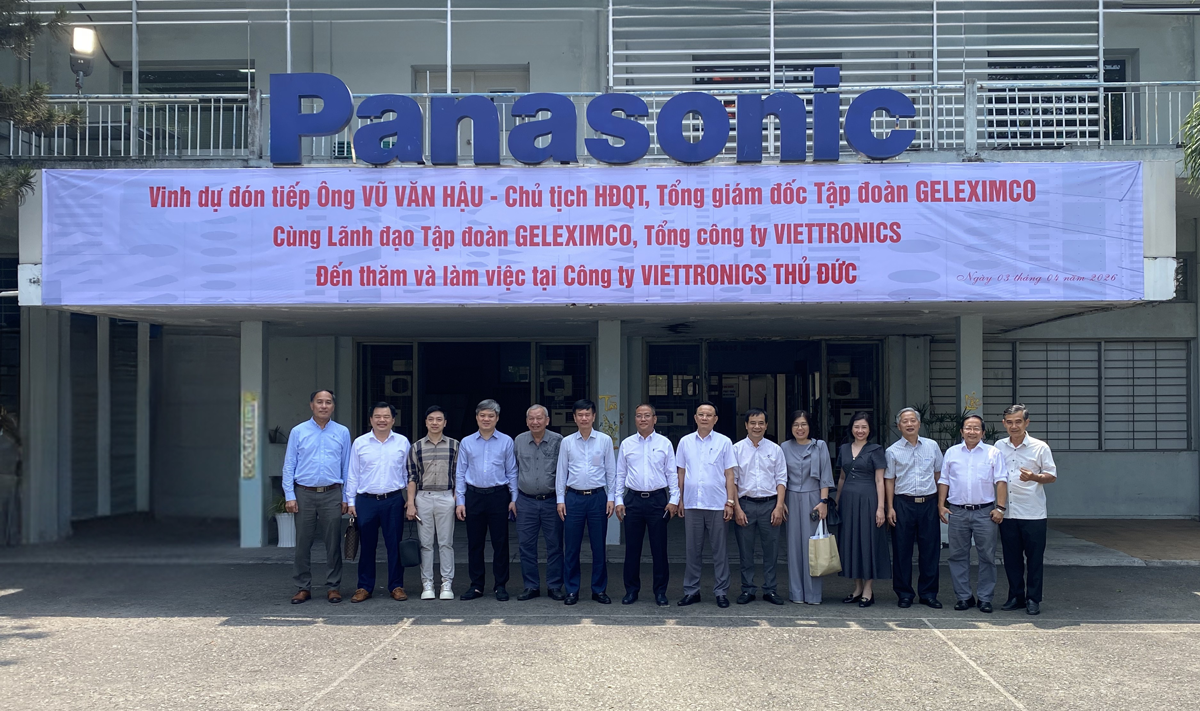 VIETTRONICS THỦ ĐỨC TRANG TRỌNG ĐÓN TIẾP LÃNH ĐẠO CẤP CAO TẬP ĐOÀN GELEXIMCO VÀ TỔNG CÔNG TY VIETTRONICS ĐẾN THĂM VÀ LÀM VIỆC VỚI CÁC CÔNG TY THÀNH VIÊN VIETTRONICS PHÍA NAM TẠI VIETTRONICS THỦ ĐỨC